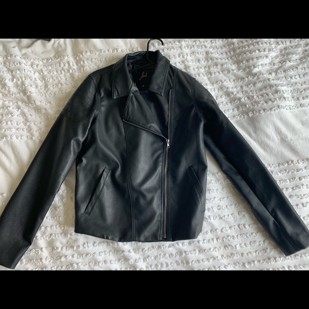 JACK black leather jacket